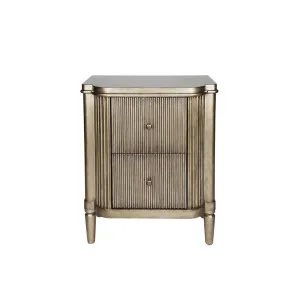 Arienne Large Bedside Table - Antique Gold by CAFE Lighting & Living, a Bedside Tables for sale on Style Sourcebook