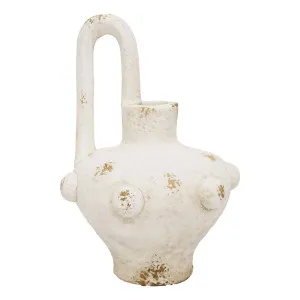 Chloe Vase Large 35x51cm in Distressed White by OzDesignFurniture, a Vases & Jars for sale on Style Sourcebook