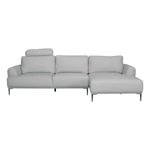 Hero 3 Seater Sofa + Chaise RHF in Easy Grey by OzDesignFurniture, a Sofas for sale on Style Sourcebook