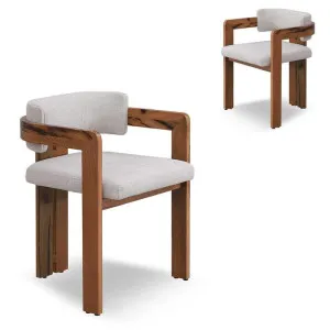 Set of 2 - Merari Natural Marri Dining Chair - Stone Beige by Interior Secrets - AfterPay Available by Interior Secrets, a Dining Chairs for sale on Style Sourcebook