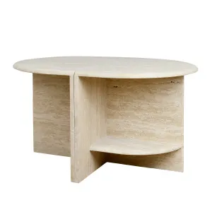 Archer Side Table Set in Travertine - Beige by Urban Road, a Side Table for sale on Style Sourcebook
