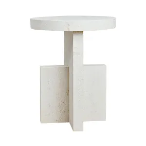 Silas Side Table - Limestone by Urban Road, a Side Table for sale on Style Sourcebook