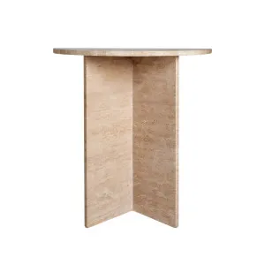 Atticus Side Table - Travertine by Urban Road, a Side Table for sale on Style Sourcebook