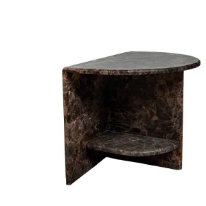 Archer Side Table in Marble - Dark Emperador by Urban Road, a Side Table for sale on Style Sourcebook