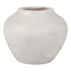 Cree Vase Large 28x28cm in White by OzDesignFurniture, a Vases & Jars for sale on Style Sourcebook