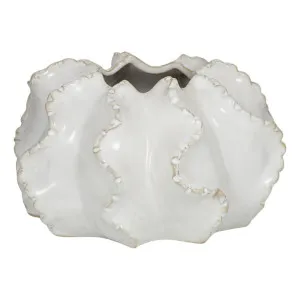 Reef Vase Large 15x8.5cm in Natural/White by OzDesignFurniture, a Vases & Jars for sale on Style Sourcebook