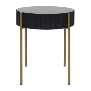 Glassaugh Wood & Metal Round Side Table by Want GiftWare, a Side Table for sale on Style Sourcebook