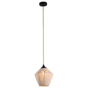 Vespera Glass & Fabric Pendant Light by Lumi Lex, a Pendant Lighting for sale on Style Sourcebook