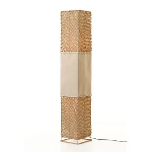 Heliolux Paper Rope & Linen Floor Lamp, Khaki by Lumi Lex, a Floor Lamps for sale on Style Sourcebook