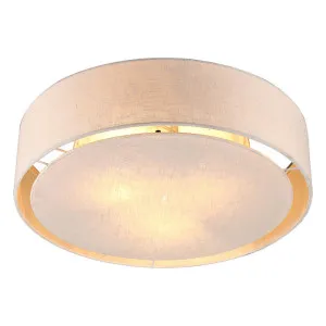 Linea Fabric Flush Mount Ceiling Light by Lexi Lighting, a Spotlights for sale on Style Sourcebook