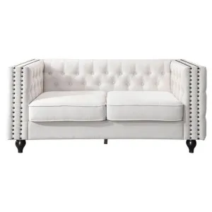 Firch Tufted Fabric Sofa, 2 Seater, Oatmeal by Brighton Home, a Sofas for sale on Style Sourcebook