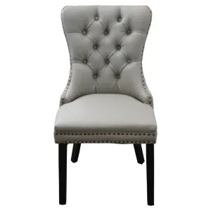 Millden Tufted Faux Leather Dining Chair, Set of 2, Grey by Brighton Home, a Dining Chairs for sale on Style Sourcebook