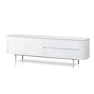 Ex Display - Higgins 1.8m TV Entertainment Unit - White by Interior Secrets - AfterPay Available by Interior Secrets, a Entertainment Units & TV Stands for sale on Style Sourcebook