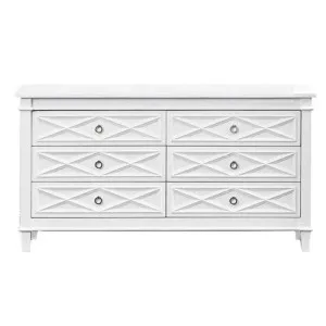 Portside 6-Drawer Chest - White by CAFE Lighting & Living, a Cabinets, Chests for sale on Style Sourcebook
