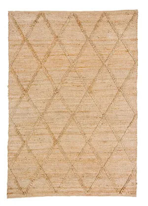 Sabra Diamond Lattice Jute Rug by Miss Amara, a Contemporary Rugs for sale on Style Sourcebook