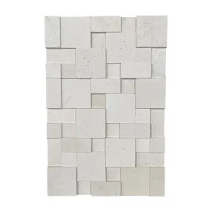 Stone Wall 3D Limestone Smooth Honed (Pkt 6) by Beaumont Tiles, a Natural Stone Tiles for sale on Style Sourcebook