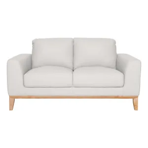 Dante 2 Seater Sofa in Leather Pure White by OzDesignFurniture, a Sofas for sale on Style Sourcebook