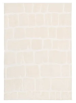 Kunal Ivory Abstract Rug by Miss Amara, a Shag Rugs for sale on Style Sourcebook