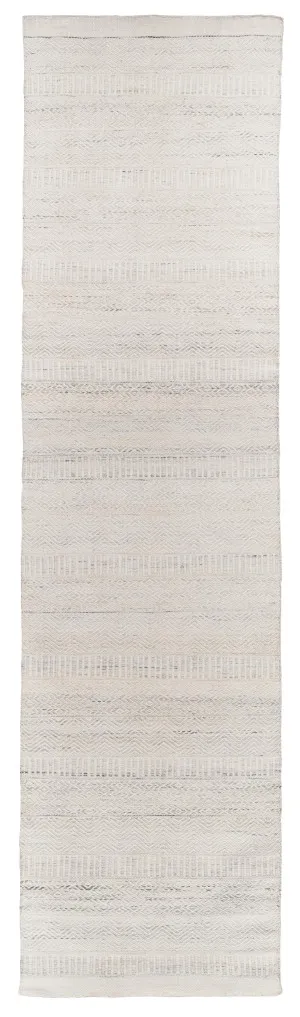 Loretta Cream and Grey Indoor Outdoor PET Runner Rug by Miss Amara, a Persian Rugs for sale on Style Sourcebook