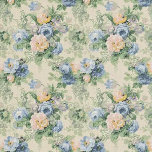 LF2232C Albertine 6 Blue Rose by Linwood, a Fabrics for sale on Style Sourcebook