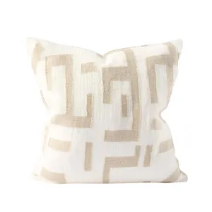 Antico Linen Cushion - White/Natural by Eadie Lifestyle, a Cushions, Decorative Pillows for sale on Style Sourcebook
