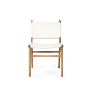 Pasadena Leather Dining Chair - White by Abide Furniture, a Dining Chairs for sale on Style Sourcebook