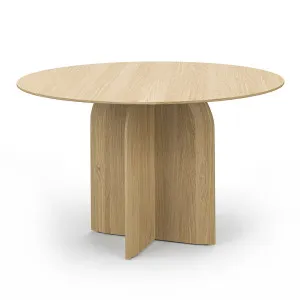 Arco Round Oak Dining Table, Natural by L3 Home, a Dining Tables for sale on Style Sourcebook