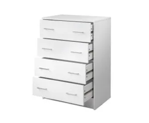 Artiss 4 Chest of Drawers - ANDES White by Kid Topia, a Kids Storage & Toy Boxes for sale on Style Sourcebook