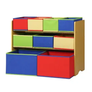Keezi Kids Toy Box 9 Bins Bookshelf Storage Children Organiser Display 3 Tier by Kid Topia, a Kids Storage & Toy Boxes for sale on Style Sourcebook