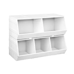 Keezi Kids Toy Box Bookshelf Storage Bookcase Organiser Display Stackable by Kid Topia, a Kids Storage & Toy Boxes for sale on Style Sourcebook