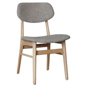 Ari Fabric & Ashwood Dining Chair, Grey / Natural by L&I Home, a Dining Chairs for sale on Style Sourcebook