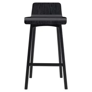 Marina Timber Counter Stool, Black by L&I Home, a Bar Stools for sale on Style Sourcebook