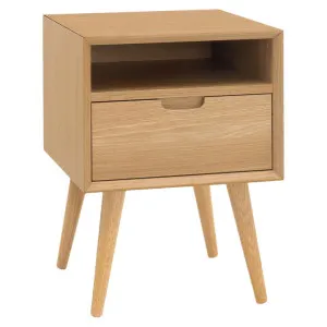 Vortexia Wooden 1 Drawer Nightstand, Oak by L&I Home, a Bedside Tables for sale on Style Sourcebook
