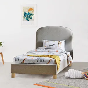 Bambino Kids Child Single Bed Fabric Upholstered Children Kid Timber Frame by Kid Topia, a Kids Beds & Bunks for sale on Style Sourcebook