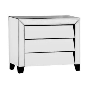 Patricia Mirrored 3 Drawer Chest by Tantra, a Dressers & Chests of Drawers for sale on Style Sourcebook