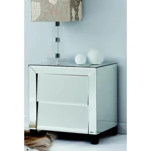 Patricia Mirrored 2 Drawer Bedside Table by Tantra, a Bedside Tables for sale on Style Sourcebook