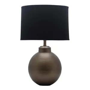Dymples Hammered Metal Base Table Lamp by Tantora, a Table & Bedside Lamps for sale on Style Sourcebook