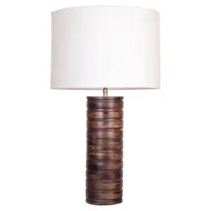 Ringbark Timber Base Table Lamp by Tantora, a Table & Bedside Lamps for sale on Style Sourcebook