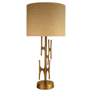 Aztec Metal Base Table Lamp by Tantora, a Table & Bedside Lamps for sale on Style Sourcebook