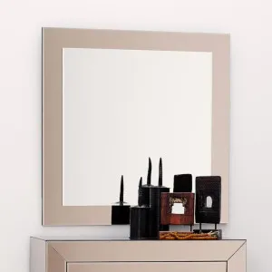 Haisley Square Wall Mirror, 100cm, Bronze by Tantora, a Mirrors for sale on Style Sourcebook
