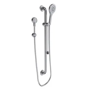 Care Shower Set Straight Rail Polished | Made From Stainless Steel By Raymor by Raymor, a Showers for sale on Style Sourcebook