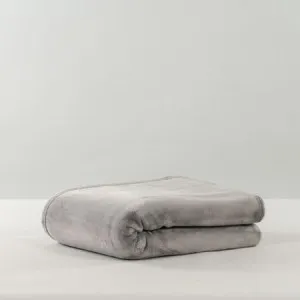 Canningvale Throw - Smokey Grey, Velour by Canningvale, a Sheets for sale on Style Sourcebook