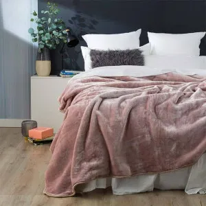 Renee Taylor Luxury Heavy Mink Blanket by null, a Blankets & Throws for sale on Style Sourcebook