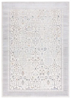 Pheobe Grey Cream And Blue Lustrous Traditional Rug by Miss Amara, a Contemporary Rugs for sale on Style Sourcebook