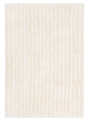 Yoanna Ivory Abstract Striped Rug by Miss Amara, a Shag Rugs for sale on Style Sourcebook