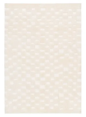 Harmon Ivory Modern Checkered Rug by Miss Amara, a Shag Rugs for sale on Style Sourcebook