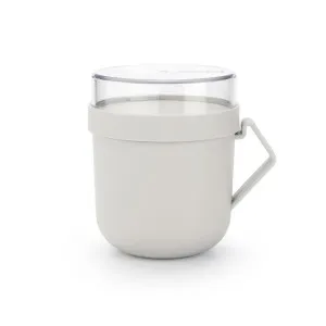 Brabantia Make & Take Soup Mug, Light Grey by Brabantia, a Cups & Mugs for sale on Style Sourcebook