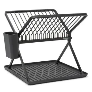 Brabantia SinkSide Foldable Dish Drying Rack, Small, Dark Grey by Brabantia, a Kitchen Organisers & Storage for sale on Style Sourcebook