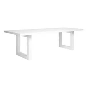 Deckler Dining Table White - 240 x 110 x 76cm by Elme Living, a Dining Tables for sale on Style Sourcebook