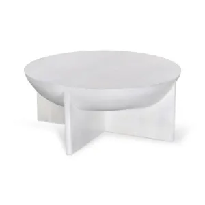Savio 90cm Round Coffee Table - Cafe White by Interior Secrets - AfterPay Available by Interior Secrets, a Coffee Table for sale on Style Sourcebook